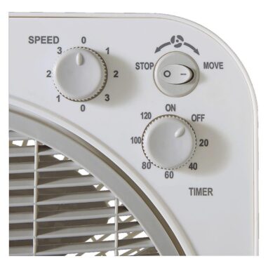 Ventilator de birou Equation Box, 40 W, 30 cm, 3 viteze, Gri