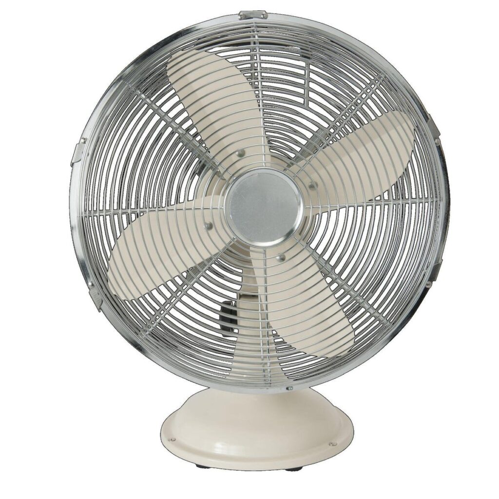 Ventilator de birou Equation Mini Cooma 40 W 30 cm Crem