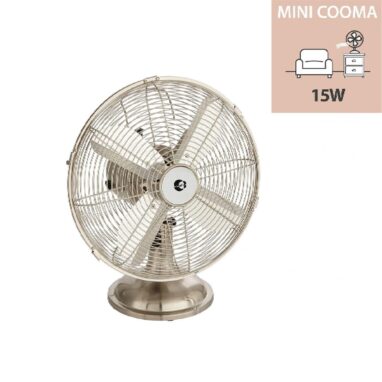 Ventilator de birou Equation Mini Cooma 40 W 30 cm Crem