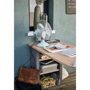 Ventilator birou Equation Mini Cooma 40 W 30 cm Verde Laguna