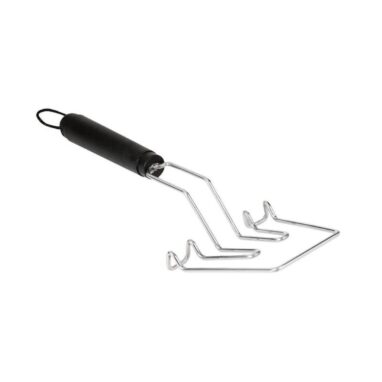 Paletă Grătar Naterial din Oțel cu Mâner Plastic, 34 cm