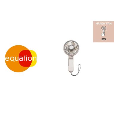 Ventilator Portabil Equation Handy USB, 3 W, 11 cm, Alb