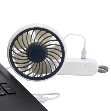 Ventilator Portabil Equation Handy USB, 3 W, 11 cm, Alb
