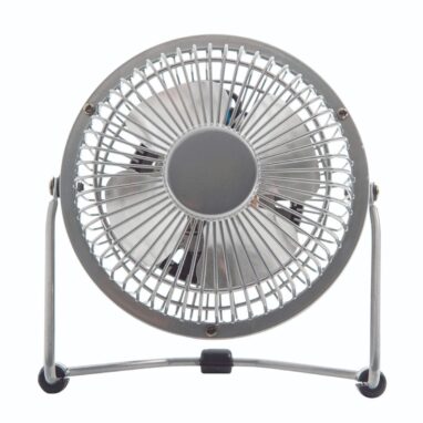 Ventilator de birou Equation Lara, 15 W, Ø 10 cm, Argintiu