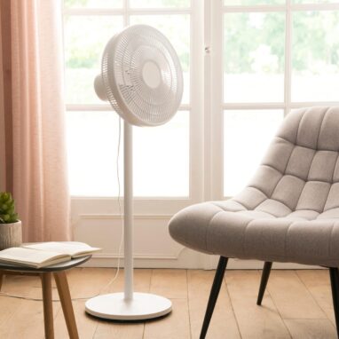 Ventilator cu picior Equation Loft Digit, 50 W, 40 cm, Alb