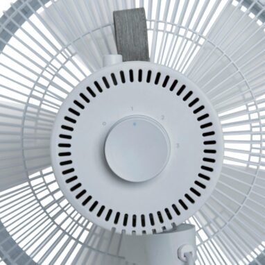 Ventilator cu picior Equation Loft Meca, 50 W, 40 cm, Alb