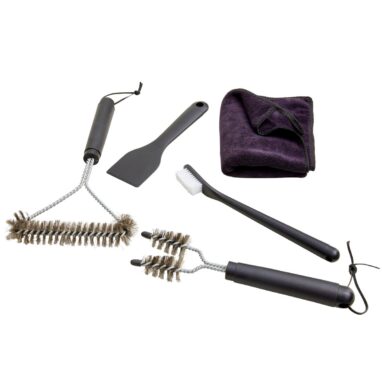 Kit ustensile curatat gratar Naterial, inox si ABS, 27 cm