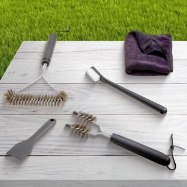 Kit ustensile curatat gratar Naterial, inox si ABS, 27 cm