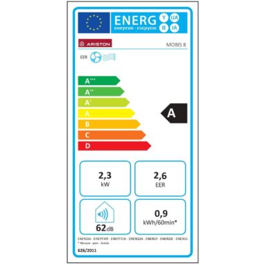 Aer conditionat mobil Ariston Mobis 8, 8000 BTU, Clasa A
