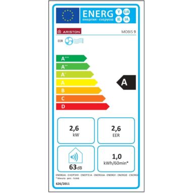 Aer conditionat mobil Ariston Mobis 9, 9000 BTU, Clasa A