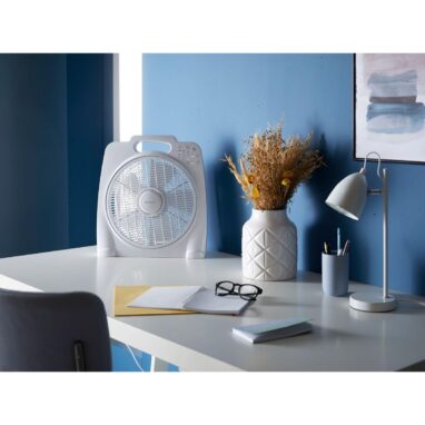 Ventilator de birou Equation Sunburry 3, 40 W, Ø 30 cm, Alb