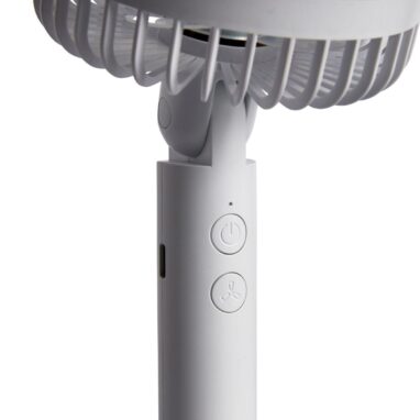 Ventilator portabil Equation Crab, LED, USB, 5 W, alb