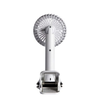 Ventilator portabil Equation Crab, LED, USB, 5 W, alb