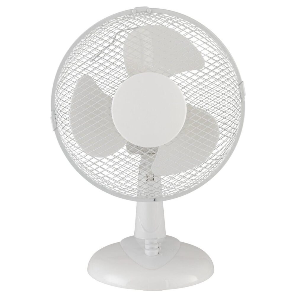Ventilator de birou Equation Moe 4, 22 W, 23 cm, alb