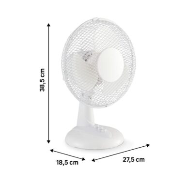 Ventilator de birou Equation Moe 4, 22 W, 23 cm, alb