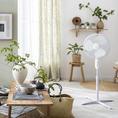 Ventilator cu picior Equation Altona 4, 45 W, Ø 40 cm, Alb
