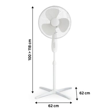 Ventilator cu picior Equation Altona 4, 45 W, Ø 40 cm, Alb