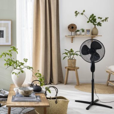 Ventilator cu picior Equation Altona 4, 45 W, 40 cm, negru