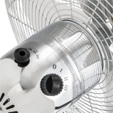 Ventilator cu picior Equation Cooma 4, 50 W, 40 cm, Argintiu