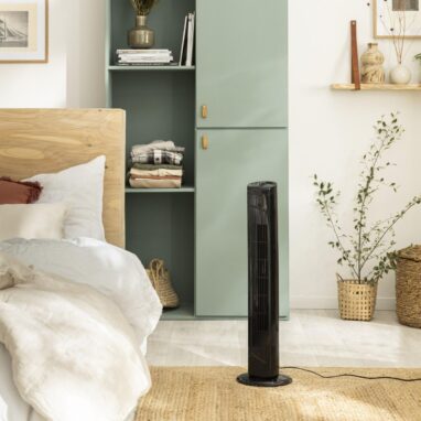 Ventilator turn Equation Tower 2, 42 W, H 81 cm, negru