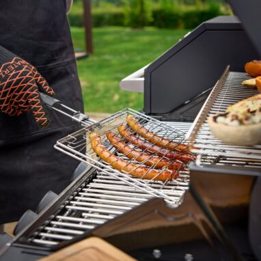 Grill extensibil Naterial, 30 x 26 cm, oțel inoxidabil