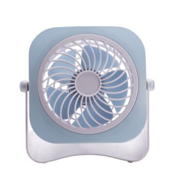 Ventilator mini birou Equation, 3 W, USB, Portabil, Bleu