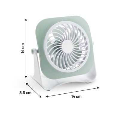 Ventilator mini de birou Equation, 3 W, USB, verde
