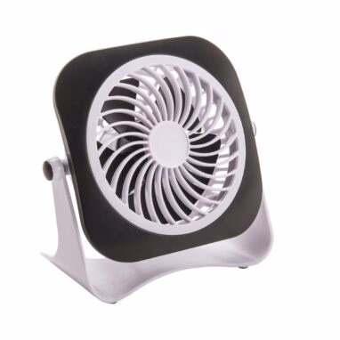 Ventilator mini birou Equation, 3 W, 2 viteze, USB, Negru