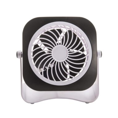 Ventilator mini birou Equation, 3 W, 2 viteze, USB, Negru