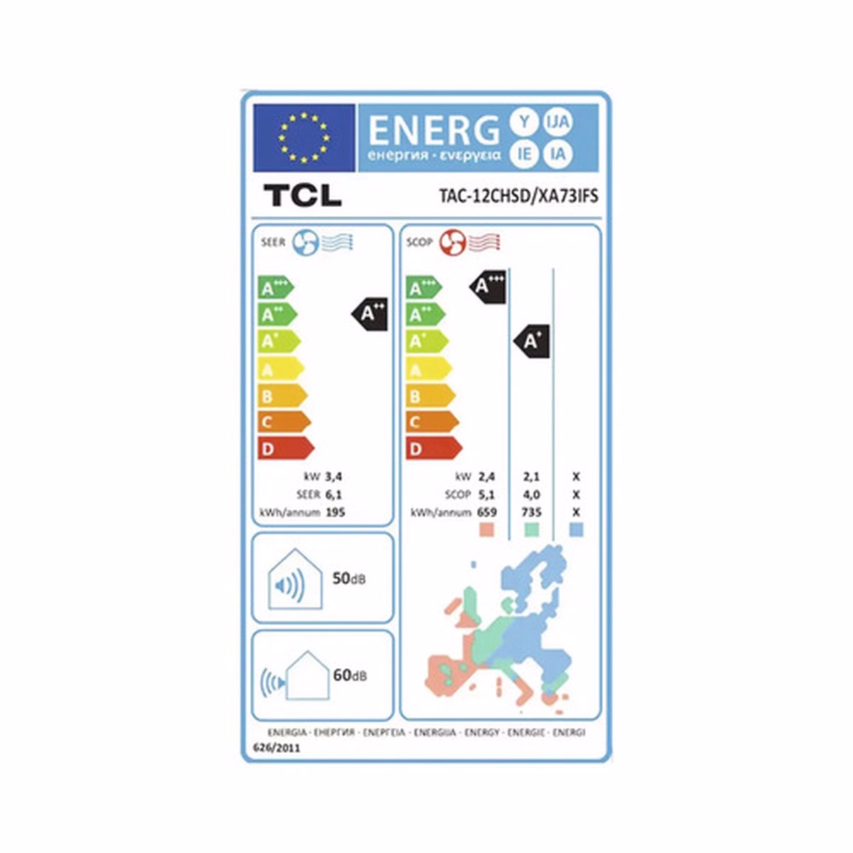 Aer condiționat TCL Elite 12000 BTU WiFi Smart - A++