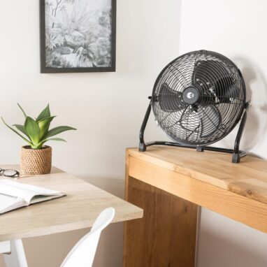 Ventilator de podea Equation Jervis 3, 45 W, 30 cm, Negru