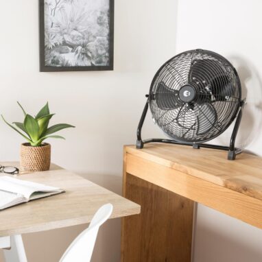Ventilator de podea Equation Jervis 3, 45 W, 30 cm, Negru