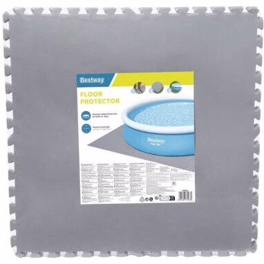 Covoraș Protecție Sol Bestway, 78 x 78 cm, Set 9 Bucăți, Gri