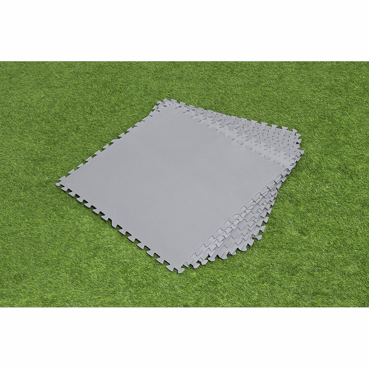 Covoraș Protecție Sol Bestway, 78 x 78 cm, Set 9 Bucăți, Gri