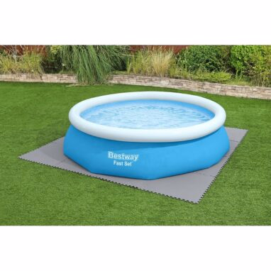 Covoraș Protecție Sol Bestway, 78 x 78 cm, Set 9 Bucăți, Gri