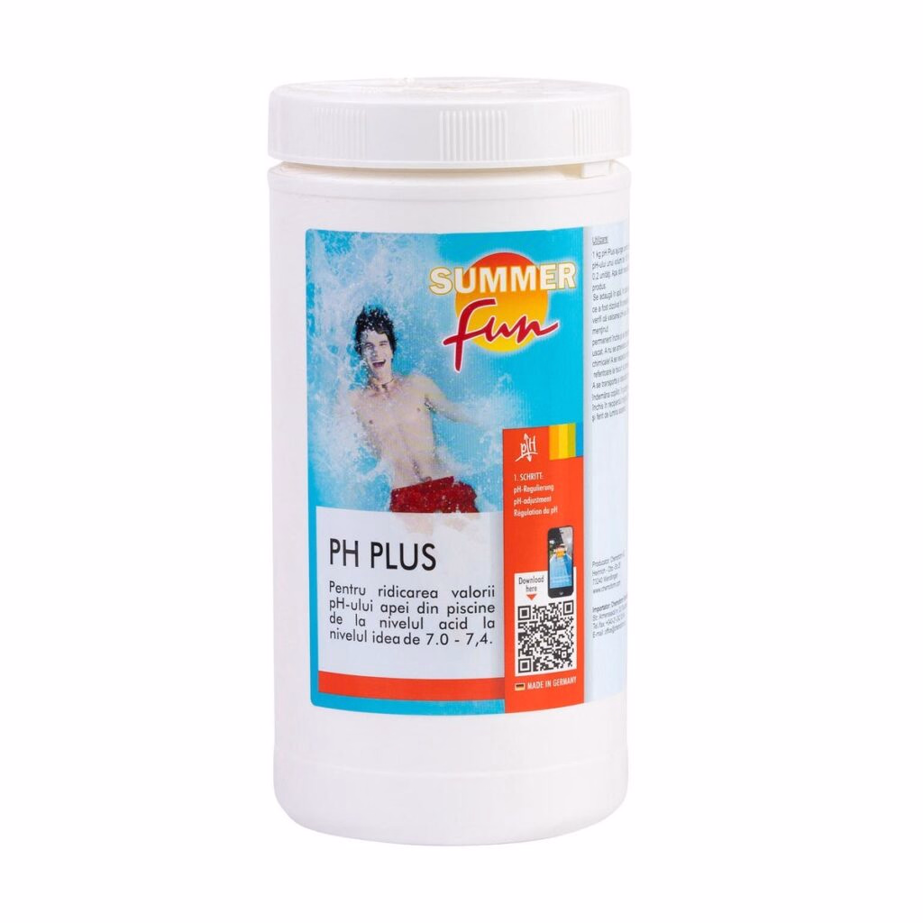 Granule pH Plus pentru Piscină, 1 kg - Calitate Germania