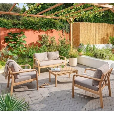 Set Mobilier Grădină GoodHome Riveo Acacia, 4 Piese, Maro