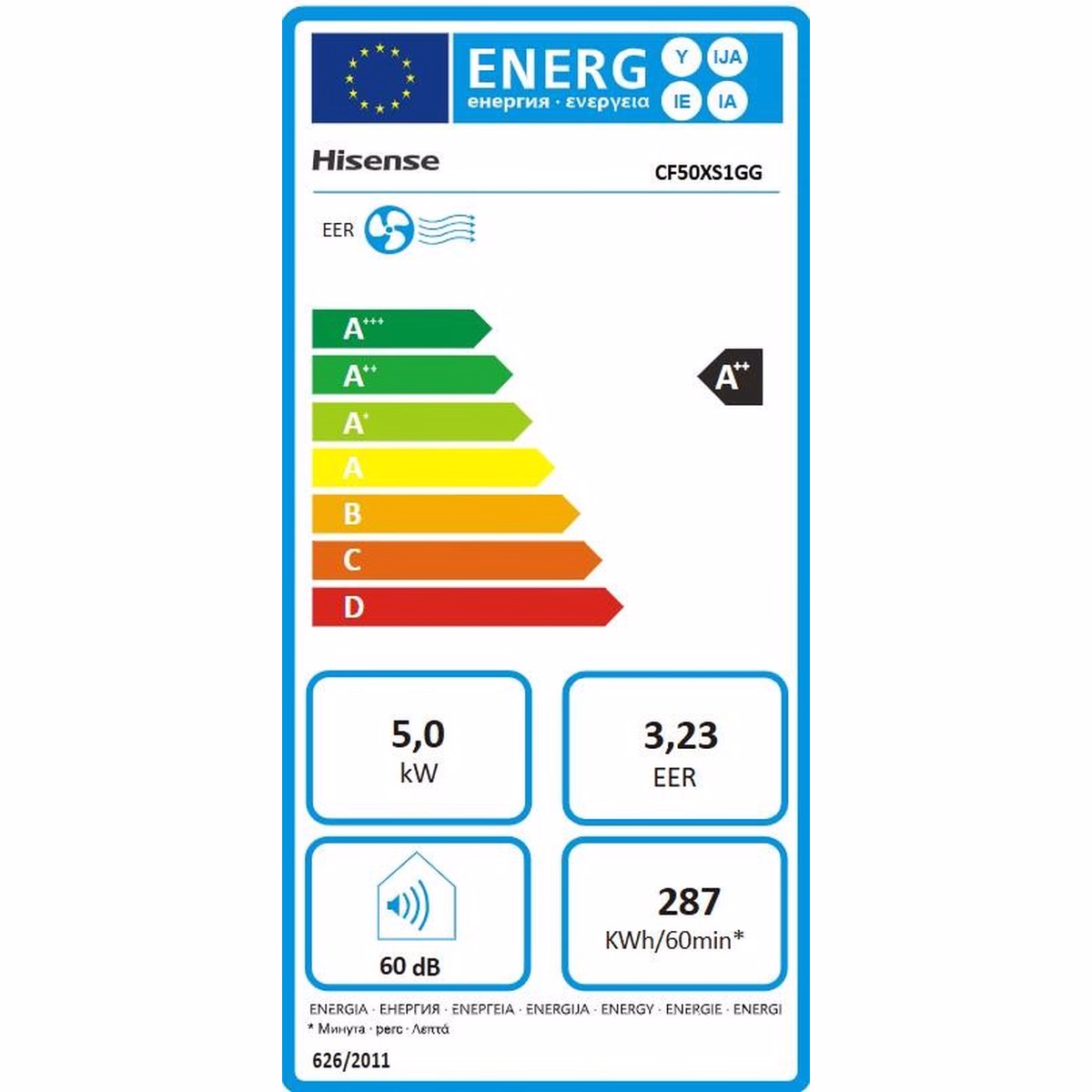 Aer Conditionat Hisense Hi-Smart Wi-Fi 12000 BTU A++