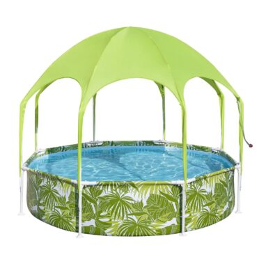 Piscină tubulară Bestway cu parasolar, 244 x 51 cm
