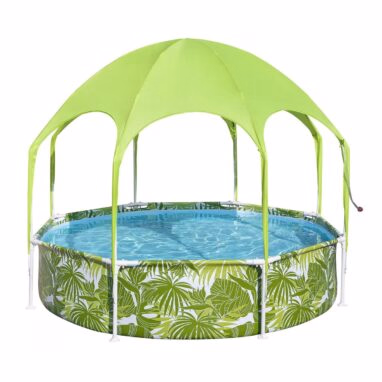 Piscină tubulară Bestway cu parasolar, 244 x 51 cm