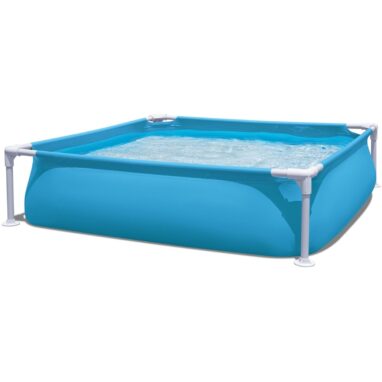 Piscina Copii Bestway cu Cadru Metalic, 122x122x30 cm, 365 L