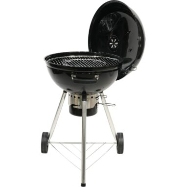 Grătar cărbune Elland, 57 cm, mobil cu capac și roți