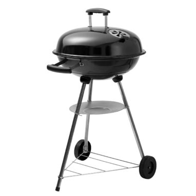 Gratar pe carbune cu roti si capac, diametru 47 cm