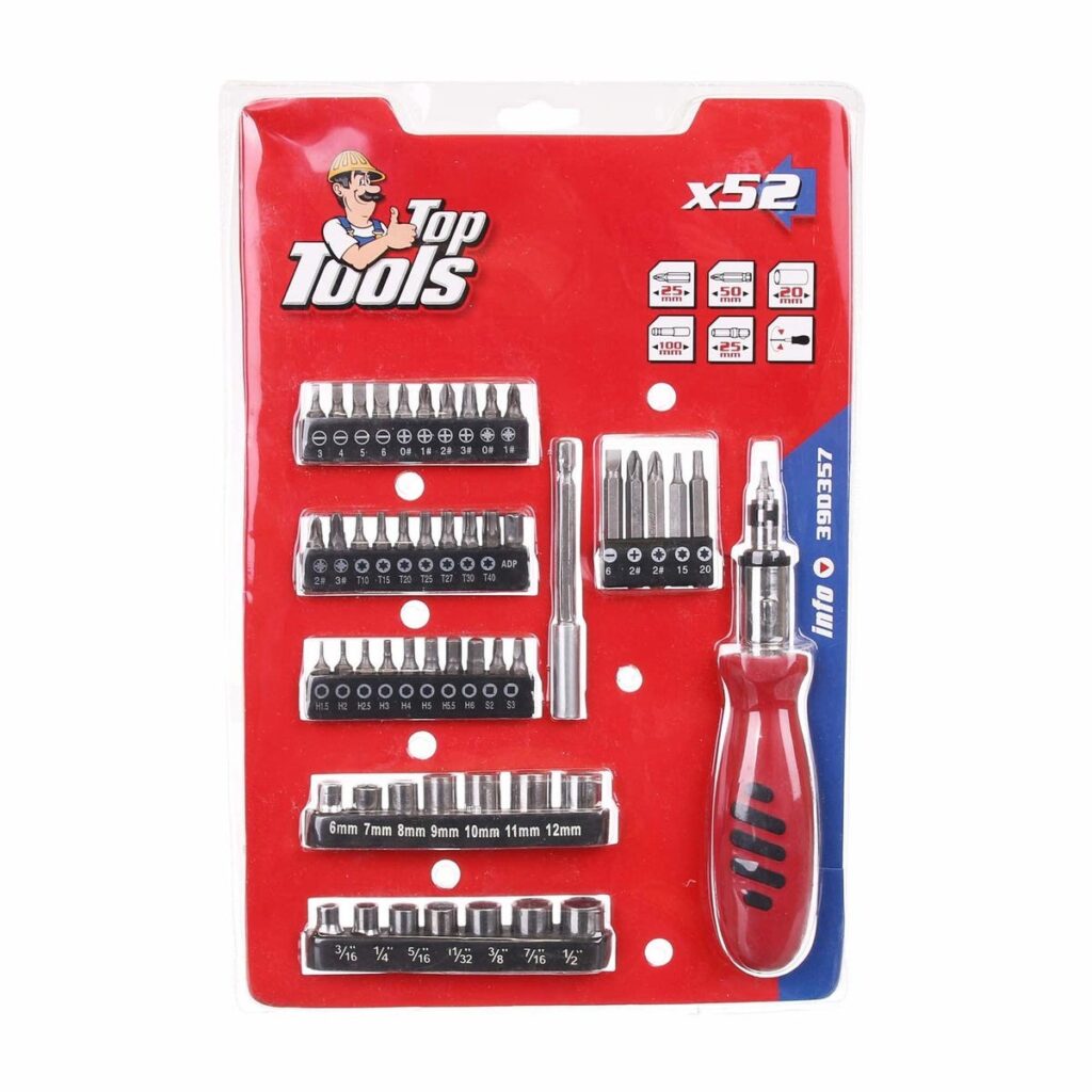 Șurubelniță de precizie Top Tools, set 52 biți inclus