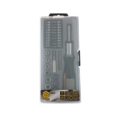 Set Surubelnita cu Clichet si Biti Vorel, 34 Piese