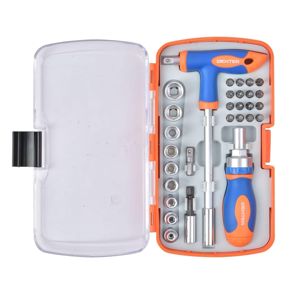 god11886084-1.jpeg Set 2 Șurubelnițe și 29 Accesorii Dexter - Lucrări Mecanice