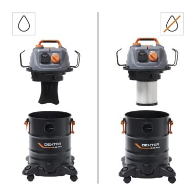 Aspirator Umed/Uscat Dexter Pro 1400 W, Rezervor 25 L