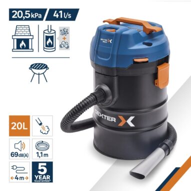 Aspirator cenușă Dexter 1400 W, rezervor 20 L - Eficiență